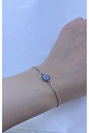 دستبند استیل (فولاد) زنانه رودیوم pisay takı & aksesuar - کد 797430876