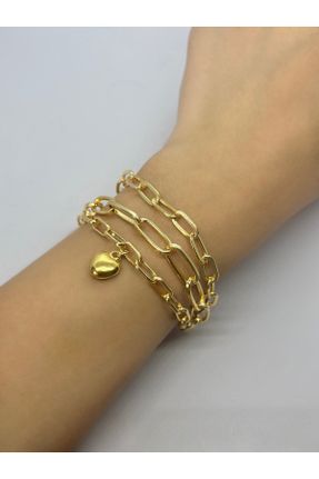 دستبند جواهر طلائی زنانه برنز کد 834300757