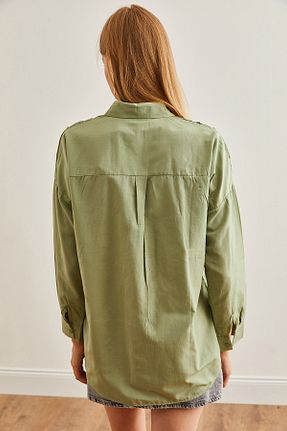 پیراهن سبز زنانه رگولار Olalook - کد 840047075