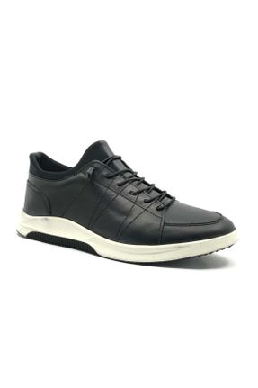 کفش کژوال مشکی مردانه چرم طبیعی پاشنه کوتاه ( 4 - 1 cm ) پاشنه ساده کد 809872850