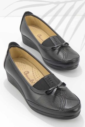 کفش کژوال مشکی زنانه پاشنه کوتاه ( 4 - 1 cm ) پاشنه ساده کد 278950449