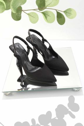 کفش مجلسی مشکی زنانه پاشنه متوسط ( 5 - 9 cm ) پاشنه نازک کد 658916619
