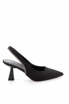 کفش مجلسی مشکی زنانه پاشنه متوسط ( 5 - 9 cm ) پاشنه نازک کد 658935632