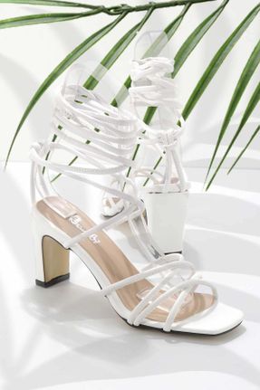 کفش پاشنه بلند کلاسیک سفید زنانه پاشنه نازک پاشنه متوسط ( 5 - 9 cm ) کد 250456661