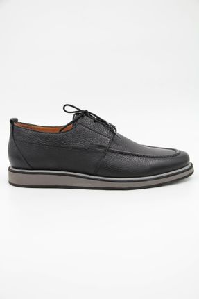 کفش کلاسیک مشکی مردانه چرم طبیعی پاشنه کوتاه ( 4 - 1 cm ) پاشنه ساده کد 748013334