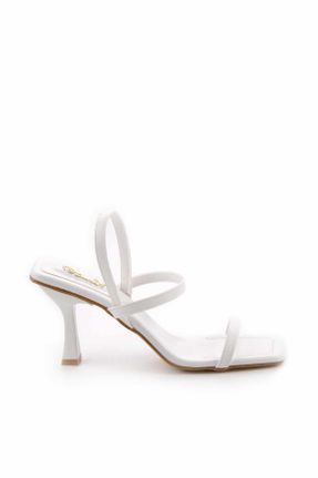کفش پاشنه بلند کلاسیک سفید زنانه پاشنه نازک پاشنه متوسط ( 5 - 9 cm ) کد 707130638