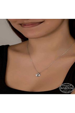 گردنبند نقره سفید زنانه 925 عیار Aya Diamond - کد 839860949