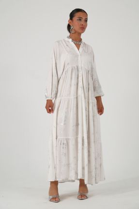 لباس سفید زنانه بافتنی پنبه (نخی) اورسایز آستین-بلند کد 838227108