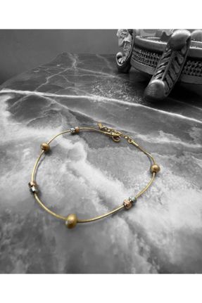 خلخال جواهری طلائی زنانه فولاد ( استیل ) کد 837782849