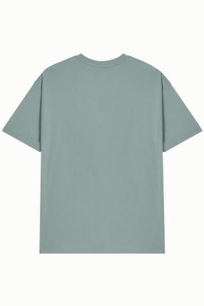 تی شرت سبز مردانه ریلکس یقه گرد کد 825831837