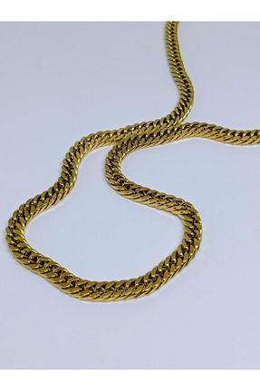 گردنبند استیل ( فولاد ) طلائی مردانه استیل (فولاد) mama india alaçatı - کد 810013878