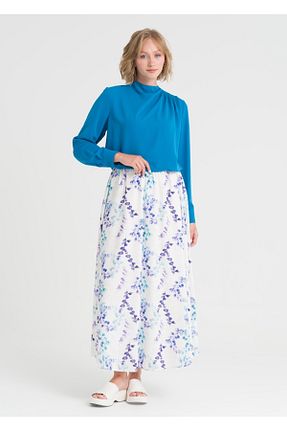 دامن بنفش زنانه پارچه Armağan - کد 839839143