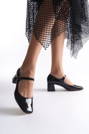 کفش پاشنه بلند کلاسیک مشکی زنانه پاشنه ضخیم پاشنه متوسط ( 5 - 9 cm ) کد 812519050