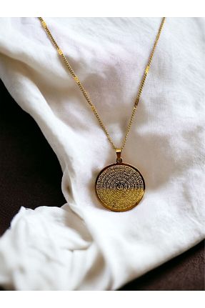 گردنبند استیل ( فولاد ) طلائی زنانه استیل ضد زنگ İNN JEWELLERY - کد 816713768