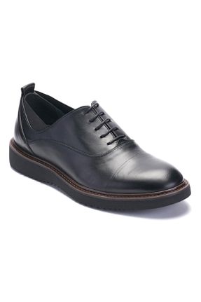 کفش کلاسیک مشکی مردانه چرم خالص LUCIANO BELLINI - کد 840088240