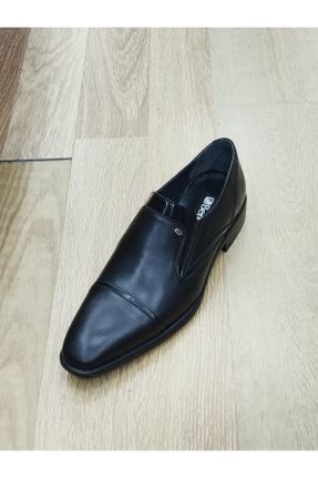 کفش کلاسیک مشکی مردانه چرم طبیعی پاشنه کوتاه ( 4 - 1 cm ) پاشنه پر کد 834825191
