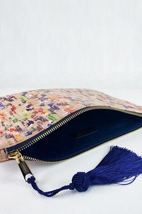 کیف پورتفوی و کلاچ بژ زنانه چرم مصنوعی FARBAG - کد 47744478