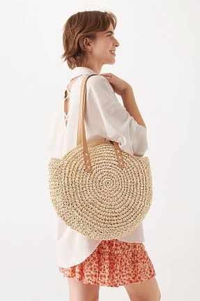 کیف ساحلی بژ زنانه FASHION COCKTAIL - کد 831370992