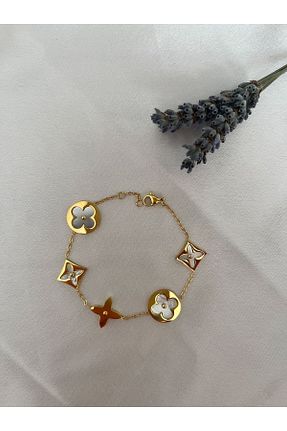 دستبند استیل (فولاد) زرد زنانه استیل (فولاد) Purplefly Jewels - کد 380484083