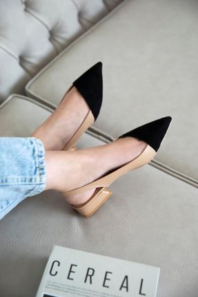 کفش پاشنه بلند کلاسیک مشکی زنانه پاشنه ضخیم پاشنه کوتاه ( 4 - 1 cm ) کد 680205362