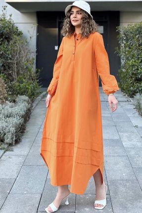 لباس نارنجی زنانه بافتنی رگولار کد 828785932