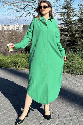 لباس سبز زنانه بافتنی رگولار آستین-بلند کد 828786931