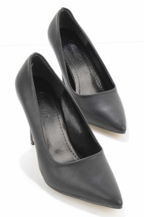 کفش پاشنه بلند کلاسیک مشکی زنانه پاشنه نازک پاشنه متوسط ( 5 - 9 cm ) کد 353527780