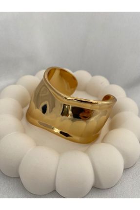دستبند استیل طلائی زنانه فولاد ( استیل ) کد 813253215