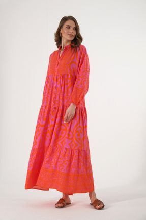 لباس مشکی زنانه پنبه (نخی) اورسایز آستین-بلند بیسیک کد 804824477