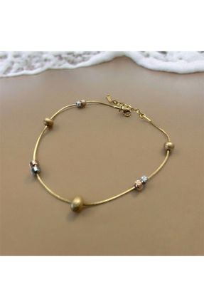 خلخال جواهری طلائی زنانه فولاد ( استیل ) کد 837782849