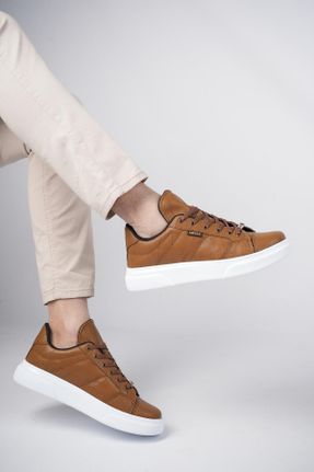 کفش کژوال قهوه ای مردانه چرم مصنوعی پاشنه کوتاه ( 4 - 1 cm ) پاشنه ساده کد 648452294
