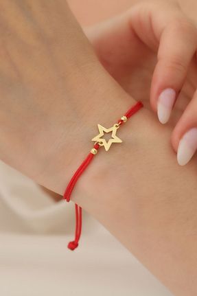 دستبند طلا قرمز زنانه 14 عیار Agora Silver - کد 835684715