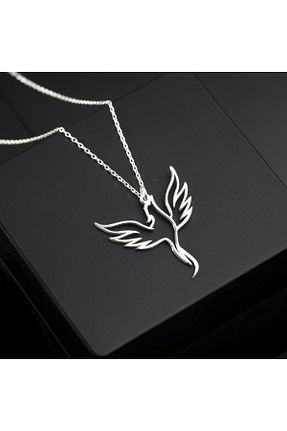 گردنبند نقره صورتی زنانه 925 عیار OneSilverGold - کد 840072589