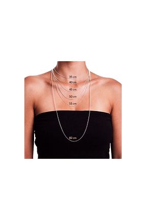 گردنبند جواهر زنانه روکش نقره sleyshop - کد 662160657