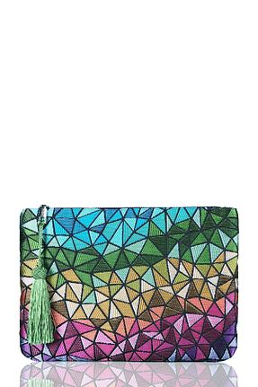 کیف پورتفوی و کلاچ سبز زنانه FARBAG - کد 36952929