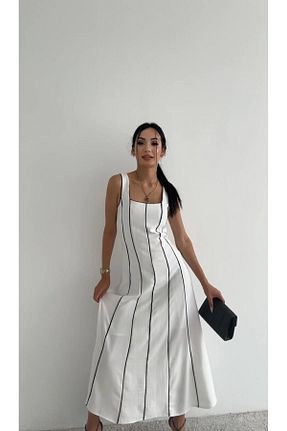 لباس سفید زنانه بافتنی Swass - کد 840089264