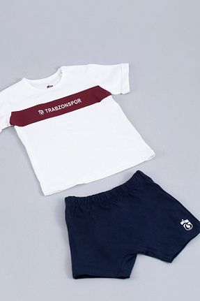 ست بالاتنه و پائین تنه سفید بچه گانه بافتنی Trabzonspor - کد 840107444
