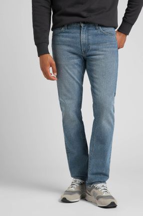 شلوار جین آبی مردانه پاچه ساده کد 371225258