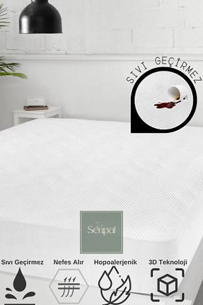 محافظ تشک سفید پنبه پلی استر Senpai - کد 359400735
