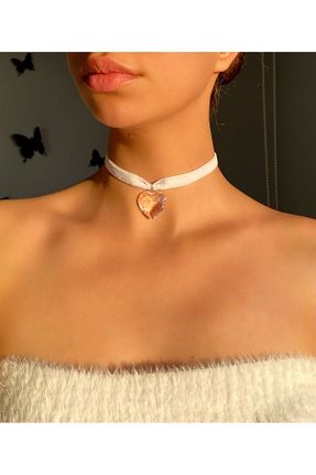 چوکر سفید مخمل Pinky Lady - کد 836832899