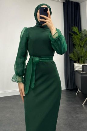 لباس سبز زنانه رگولار بافتنی کد 808369713