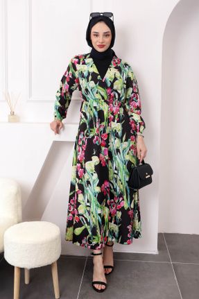 لباس اسلامی مشکی زنانه رگولار بافتنی کد 833037395