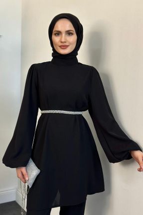 ست مشکی زنانه رگولار بافتنی کد 833611533