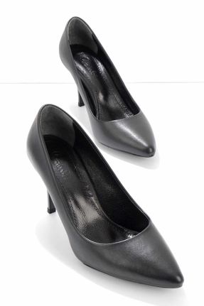 کفش پاشنه بلند کلاسیک مشکی زنانه پاشنه نازک پاشنه متوسط ( 5 - 9 cm ) کد 408094845