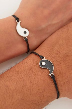 دستبند جواهر مشکی زنانه فولاد ( استیل ) کد 794189354