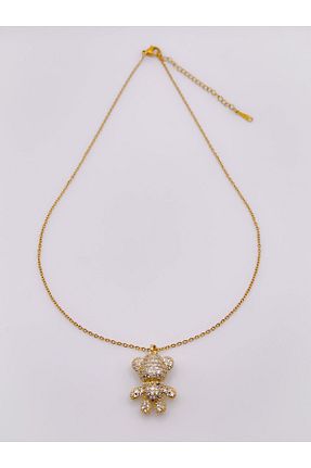 گردنبند استیل ( فولاد ) طلائی زنانه استیل ضد زنگ Trinos - کد 796683162