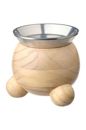 شمعدان و شمع گیر قهوه ای چوب IKEA - کد 821643858