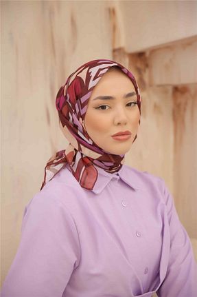 روسری نارنجی پنبه ای Silk Home - کد 840342469