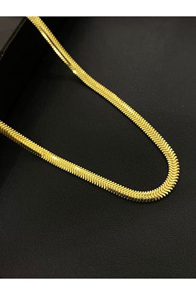 گردنبند نقره طلائی زنانه 925 عیار Kiriş Gümüş - کد 840344932