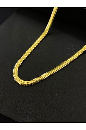 گردنبند نقره طلائی زنانه 925 عیار Kiriş Gümüş - کد 840344932